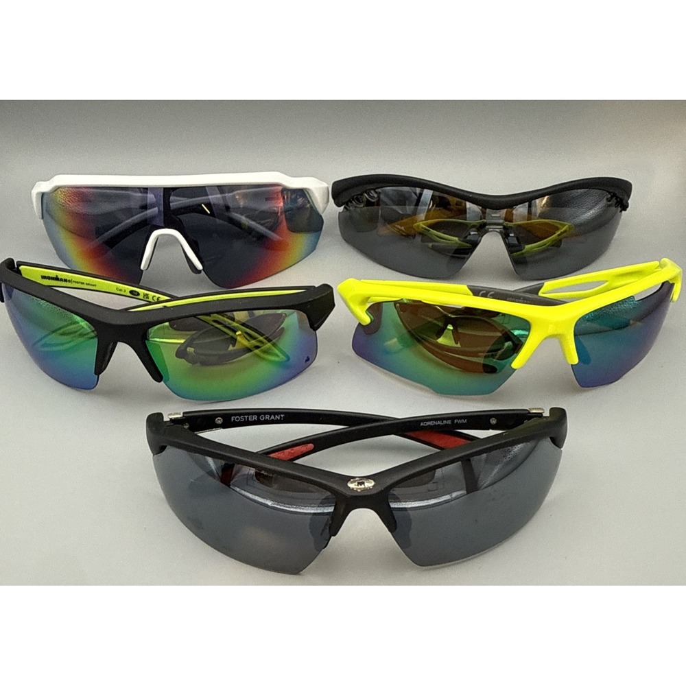 Lot of 5 Authentic Ironman Wrap Cycling/ Fishing/ Sports Sunglasses - Polarized